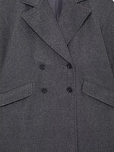 Charger l'image dans la galerie, Manteau Vintage Femme Style Années 20 boutons gris