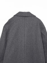 Charger l'image dans la galerie, Manteau Vintage Femme Style Années 20 haut dos gris