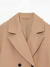 Charger l'image dans la galerie, Manteau Vintage Femme Style Années 20 col kaki