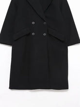 Charger l'image dans la galerie, Manteau Vintage Femme Style Années 20 bas noir