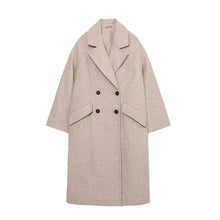 Charger l'image dans la galerie, Manteau Vintage Femme Style Années 20 Beige