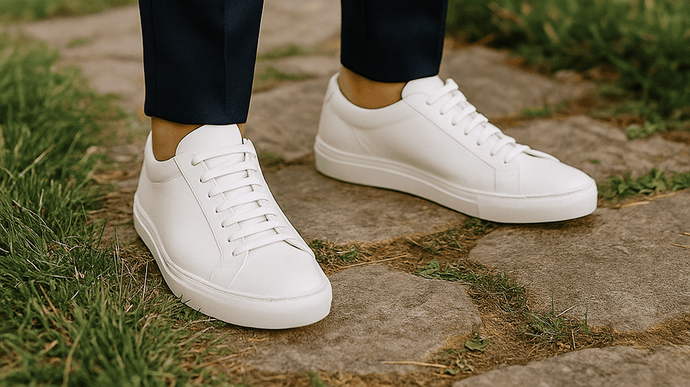 Baskets au mariage : comment porter un costume avec style (sans faux-pas)