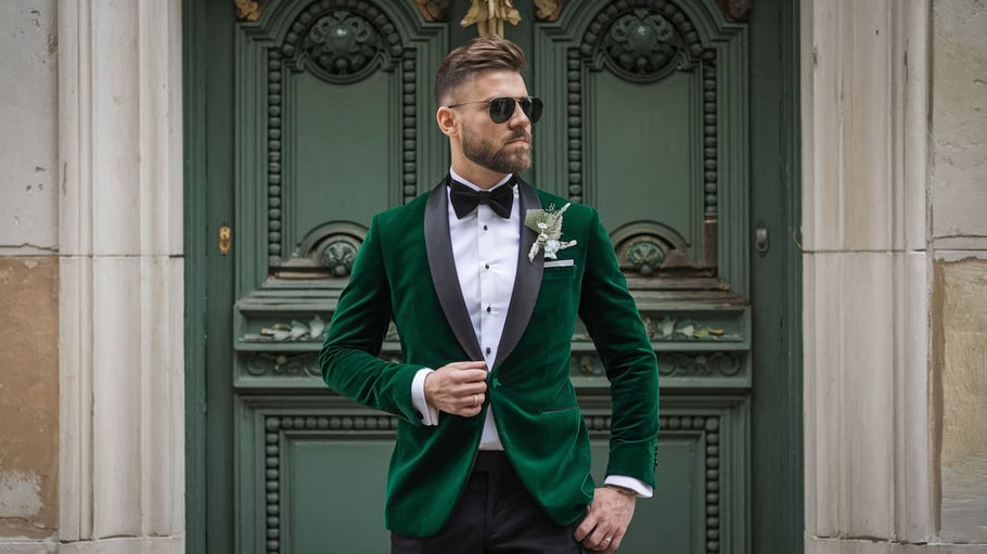 Le costume vert : l’élégance audacieuse pour un mariage inoubliable