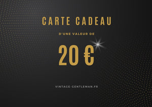 Carte Cadeau Vintage Gentleman