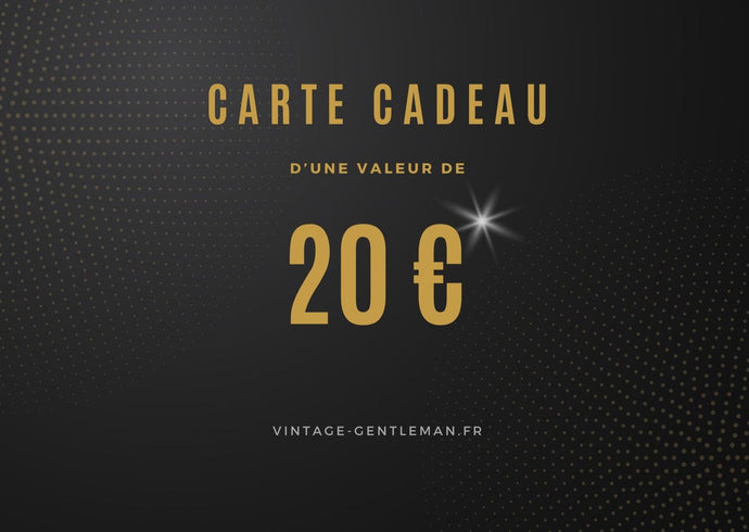 Carte Cadeau Vintage Gentleman