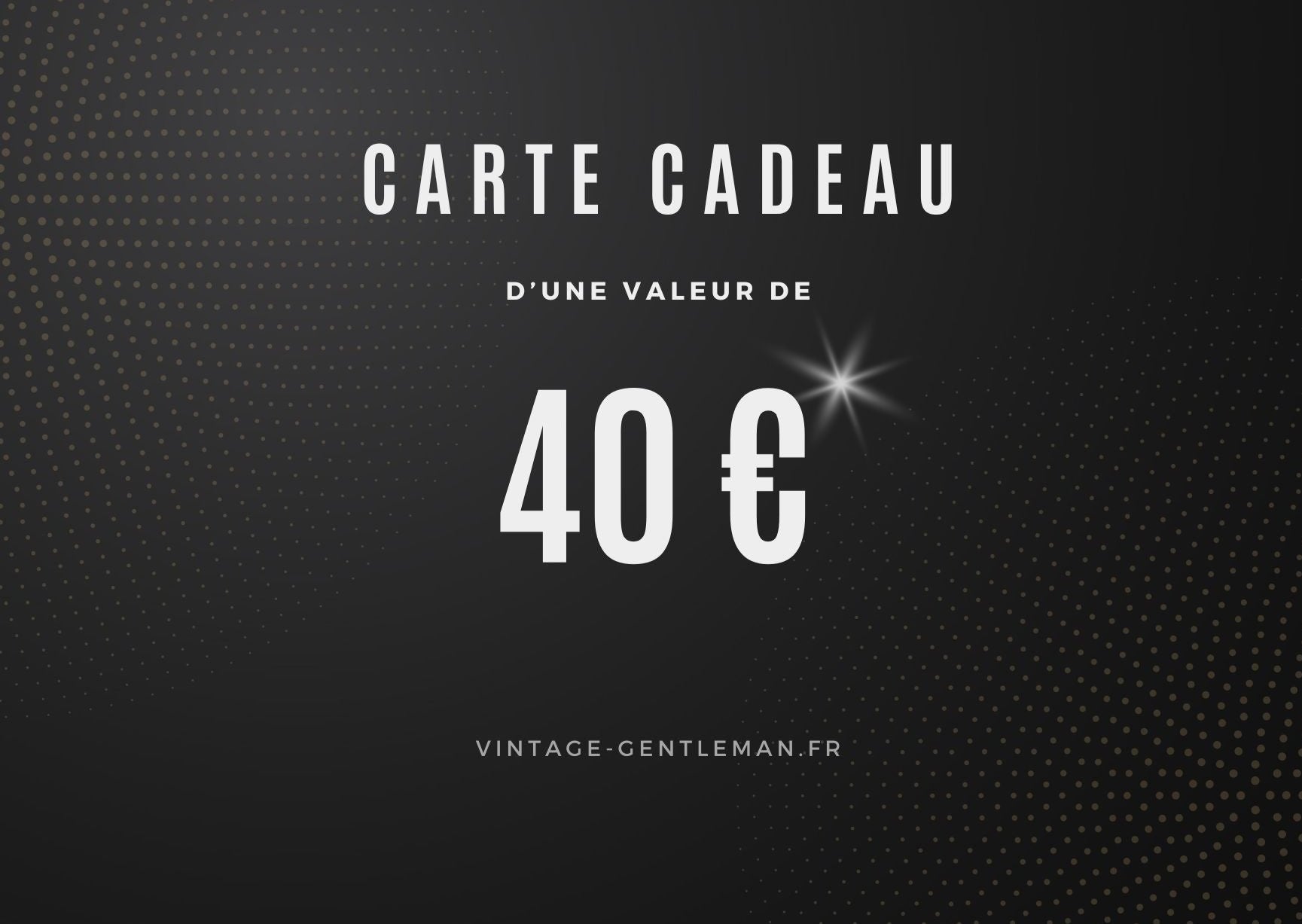 Carte-cadeau Argent Gentlemen