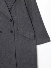 Charger l&#39;image dans la galerie, Manteau Vintage Femme Style Années 20 poche gauche gris