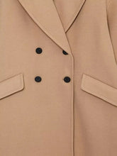 Charger l&#39;image dans la galerie, Manteau Vintage Femme Style Années 20 bouton kaki