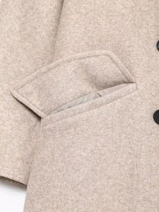 Manteau Vintage Femme Style Années 20 détail beige