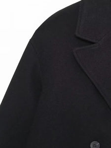 Manteau Vintage Femme Style Années 20 manche noir
