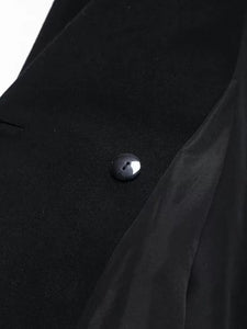 Manteau Vintage Femme Style Années 20 bouton détail noir