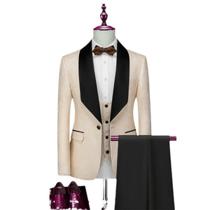 Costume de Mariage beige