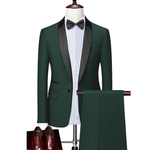 Men Autumn Wedding Party Three Pieces Jacket Trousers Set Large Size 5XL 6XL Male Blazer Coat Pants Vest Fashion Slim Fit Suit