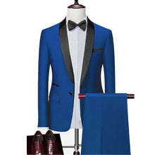 Charger l&#39;image dans la galerie, Men Autumn Wedding Party Three Pieces Jacket Trousers Set Large Size 5XL 6XL Male Blazer Coat Pants Vest Fashion Slim Fit Suit