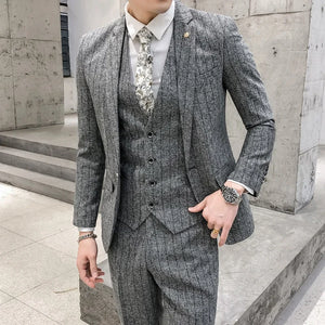 Costume 3 pièces Homme Mariage gris claire