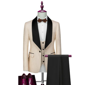 Costume de Mariage beige