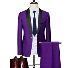 Charger l&#39;image dans la galerie, Costume de Mariage Homme Violet flashy