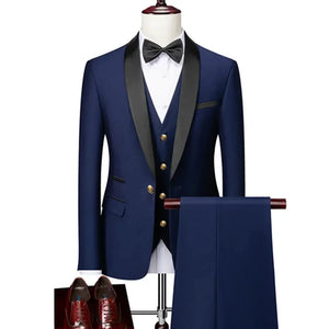 Costume de Mariage Homme Marine