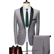 Charger l&#39;image dans la galerie, Costume de Mariage Homme Gris