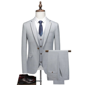 Costume 3 Pieces pour Mariage Gris