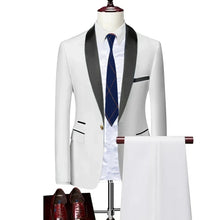 Charger l&#39;image dans la galerie, Costume de Mariage Homme Blanc de Blanc