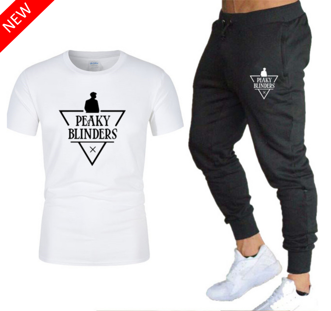 T-Shirt et Jogging Peaky Blinders - White Edition