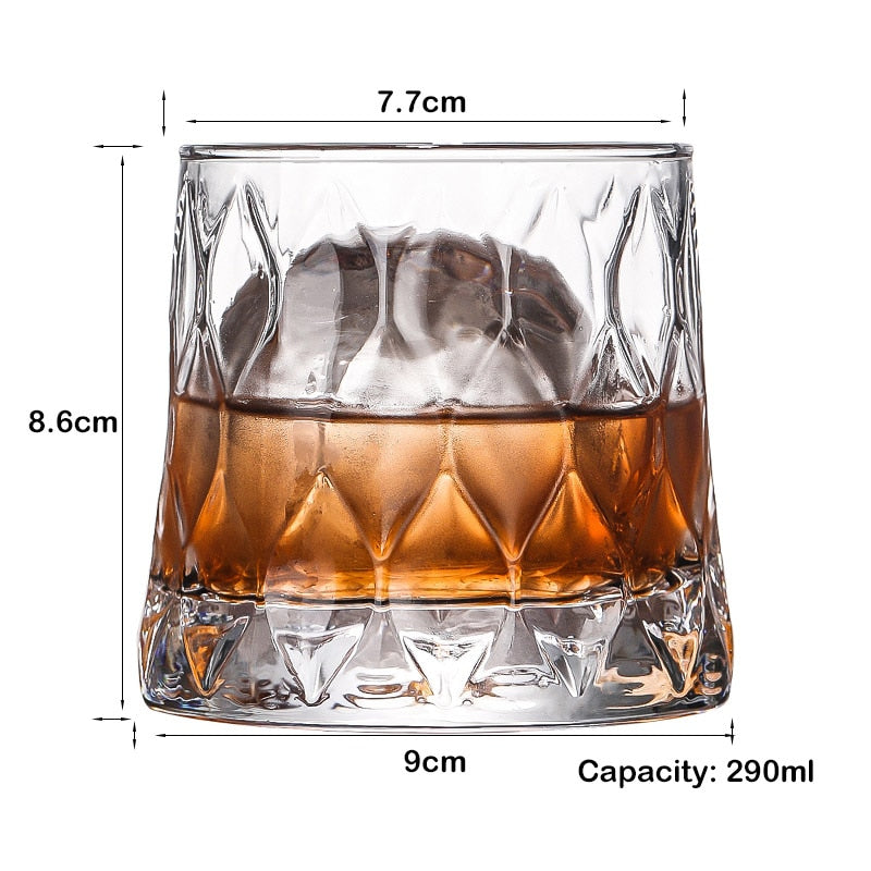 Verre à whisky Carré dimensions